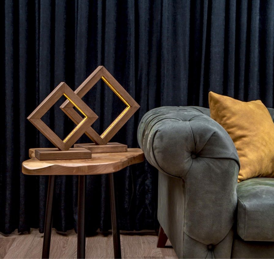 KNLED LED'Lİ AHŞAP MASA LAMBASI