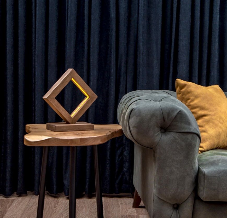 KNLED LED'Lİ AHŞAP MASA LAMBASI (TEKLİ)